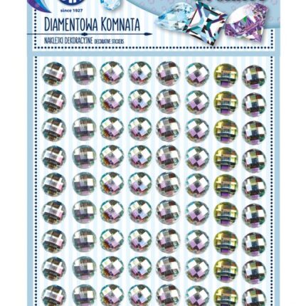 Naklejki dekoracyjne Creativo Astra srebrne 80 szt - Diamentowa komnata