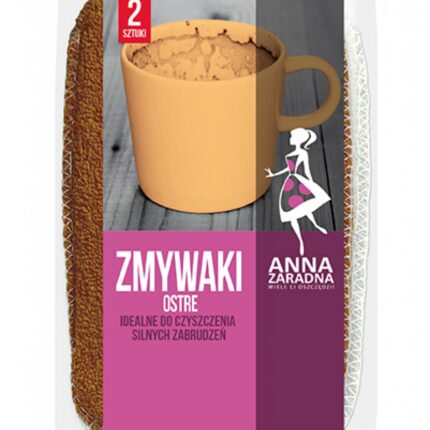 Zmywaki ANNA ZARADNA, ostre, 2 szt., mix