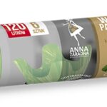 Worki na śmieci z uszami ANNA ZARADNA, zapach miętowy, 120 l, 6 szt., miętowy