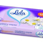 Nawilżany papier toaletowy, LULA, z ekstraktem z rumianku, 60 szt., biały papier