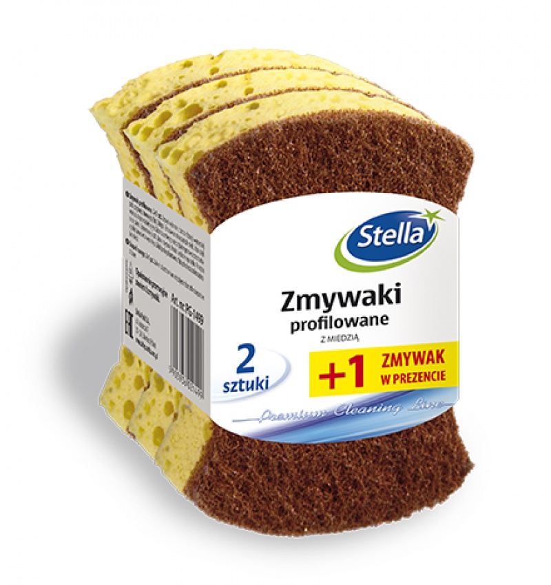 237567-220026-zmywaki_profilowane_stella_z_miedzia_2_szt_1-800w-1 Zmywaki profilowane STELLA, z miedzią, 2 szt. + 1 gratis, żółta pianka, brązowa fibra - obrazek 1