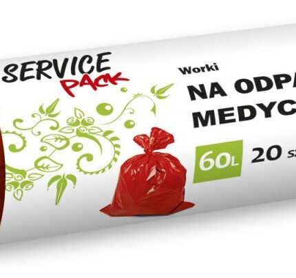 Worki na odpady medyczne STELLA, LDPE, 60 l, 20 szt.