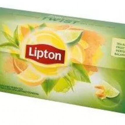 Herbata LIPTON zielona, cytrusowa, 25 torebek