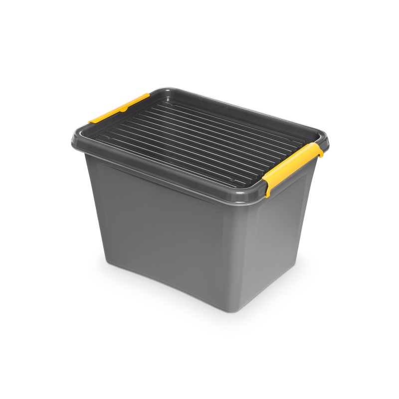 238541-220628-pojemnik_do_przechowywania_orplast_solidstor-800w Pojemnik do przechowywania MOXOM, Solidstore box, 19l, szary - obrazek 1