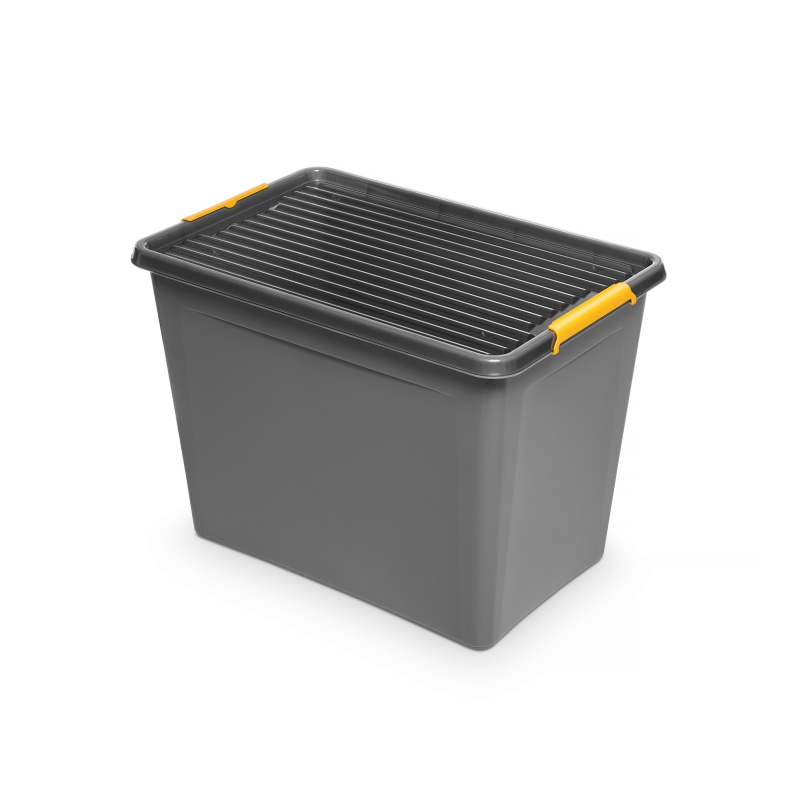 238556-220643-pojemnik_do_przechowywania_orplast_solidstor-800w Pojemnik do przechowywania MOXOM, Solidstore box, na kółkach, 80l, szary - obrazek 1