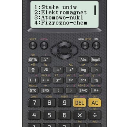 Kalkulator naukowy CASIO FX-82CEX, 379 funkcji, 77x166mm, czarny