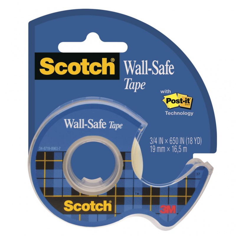 245325-132734-tasma_klejaca_scotch_wall_safe_bezpieczna_dl-800w-1 Taśma klejąca SCOTCH® Wall-Safe, bezpieczna dla ścian, na podajniku, 19mm, 16,5m, transparentna - obrazek 1