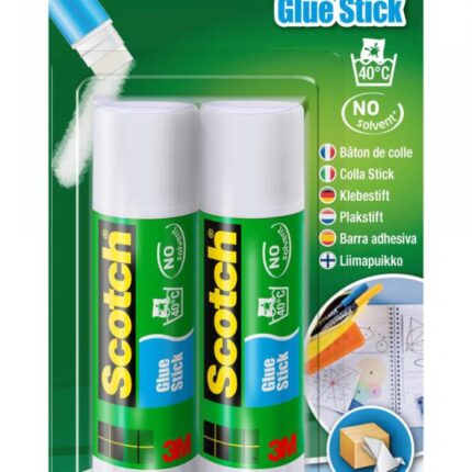 Klej w sztyfcie SCOTCH® (2x6221D) Office, zawieszka, 2szt., 2x21g