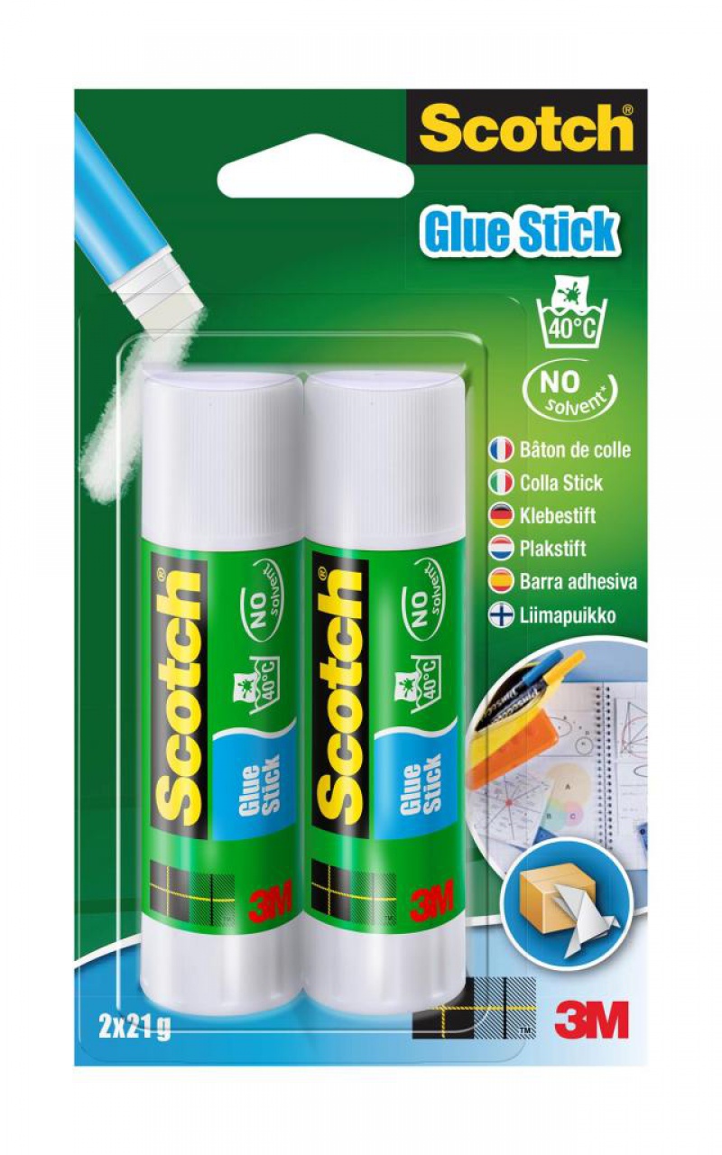 245725-71674-klej_w_sztyfcie_scotch_2x6221d_office_zawiesz-800w Klej w sztyfcie SCOTCH® (2x6221D) Office, zawieszka, 2szt., 2x21g - obrazek 1