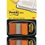 Zakładki indeksujące POST-IT® (680-O2EU), PP, 25,4x43,2mm, 2x50 kart., pomarańczowy