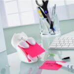 Podajnik do karteczek samoprzylepnych POST-IT® Kotek (CAT-330), biały, w zestawie 1 bloczek Super Sticky Z-Notes - obrazek 4