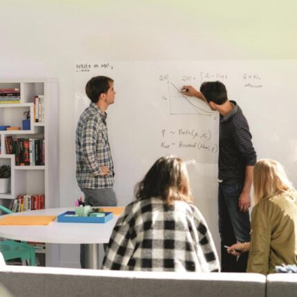 Suchościeralna folia w rolce POST-IT® Dry Erase (DEF8X4-EU), 122x244cm, biała