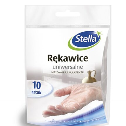 Rękawice uniwersalne STELLA, 10szt., przezroczyste