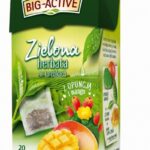 Herbata BIG ACTIVE, zielona z opuncją i mango, 20 torebek
