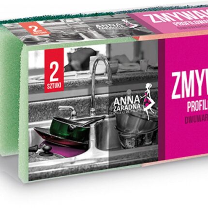 Zmywaki profilowane ANNA ZARADNA, 2 szt., mix kolorów