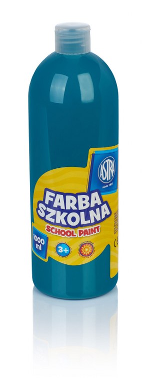 Farba szkolna Astra 1000 ml - turkusowa Farba szkolna Astra 1000 ml - turkusowa - obrazek 1