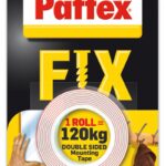 Taśma dwustronna PATTEX FIX, 1,5m x 19mm, 120kg