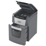 Niszczarka automatyczna REXEL OPTIMUM AUTOFEED+ 100M, P-5, 100 kart., 34l, czarna - obrazek 4