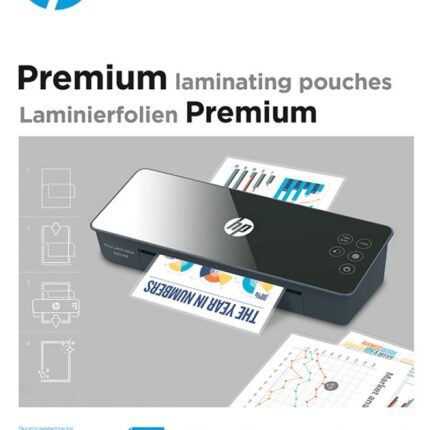 Folie laminacyjne HP PREMIUM, A4, 80 mic, 100 szt., przezroczyste/połysk