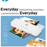 Folie laminacyjne HP EVERYDAY, 25 x (A4, A5, A6, B-Card), 80 mic, 100 szt., przezroczyste/połysk