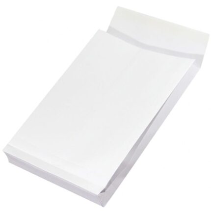 Koperty RBD z taśmą silikonową OFFICE PRODUCTS, HK, B4, 250x353x38mm, 150gsm, 250szt., białe