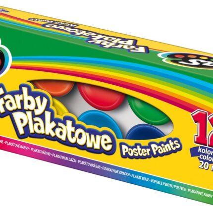 Farby plakatowe AS 12 kol x 20 ml