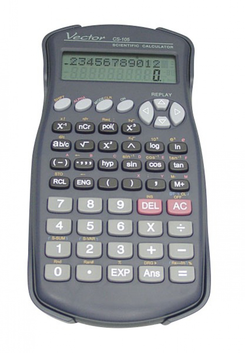 252044-221274-kalkulator_naukowy_vector_kav_cs_105_240_fun-800w Kalkulator naukowy VECTOR KAV CS-105, 240 funkcji, 80x170mm, czarny - obrazek 1
