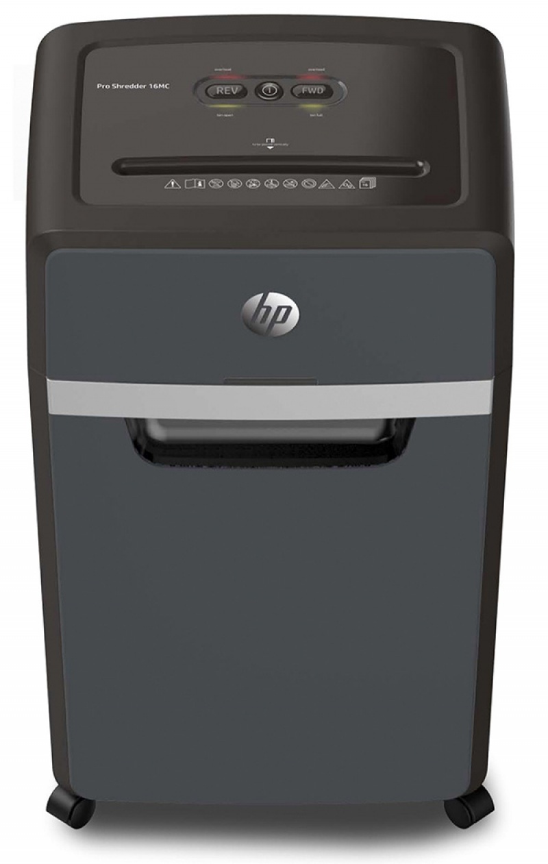 252468-228687-niszczarka_hp_pro_shredder_16mc_mikroscinki_-800w Niszczarka HP PRO SHREDDER 16MC, mikrościnki, P-5, 16 kart., 30l, ciemnoszara - obrazek 1