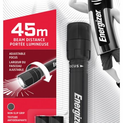 Latarka ENERGIZER X-Focus + 2szt. baterii AA, czarna