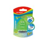 Temperówka plastikowa z gumką KEYROAD ROCKY-DOCKY, pojedyncza, z pojemnikiem, średnica: 8mm, blister