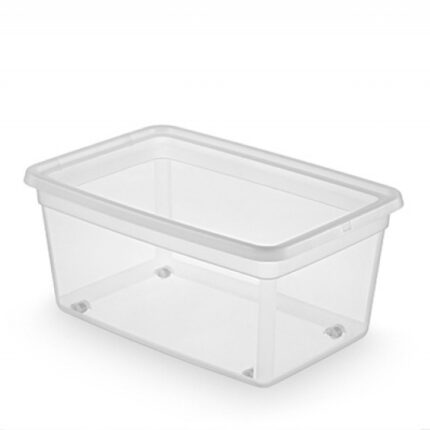 Pojemnik do przechowywania MOXOM Basestore Box, na kółkach, 40l, (580 x 390 x 250mm), transparentny