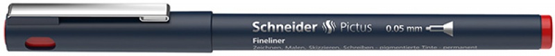 259259-234421-cienkopis_schneider_pictus_0_05_mm_czerwony-800w Cienkopis SCHNEIDER Pictus, 0,05 mm, czerwony - obrazek 1