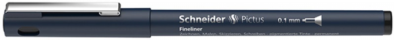 259271-234424-cienkopis_schneider_pictus_0_1_mm_czarny-800w Cienkopis SCHNEIDER Pictus, 0,1 mm, czarny - obrazek 1
