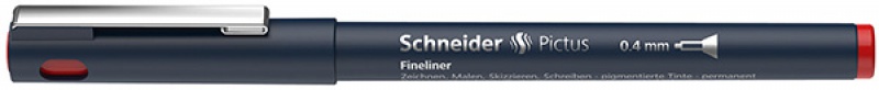259323-234437-cienkopis_schneider_pictus_0_4_mm_czerwony-800w Cienkopis SCHNEIDER Pictus, 0,4 mm, czerwony - obrazek 1