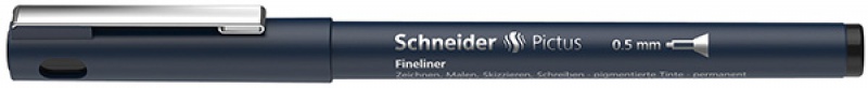 259335-234440-cienkopis_schneider_pictus_0_5_mm_czarny-800w Cienkopis SCHNEIDER Pictus, 0,5 mm, czarny - obrazek 1