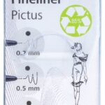 Zestaw cienkopisów SCHNEIDER Pictus, 3 szt., czarne, mix grubości
