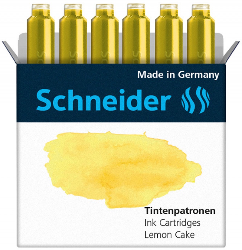 259549-234508-naboje_do_pior_schneider_6_szt_lemon_cake_zo-800w Naboje do piór SCHNEIDER, 6 szt., lemon cake / żółty - obrazek 1
