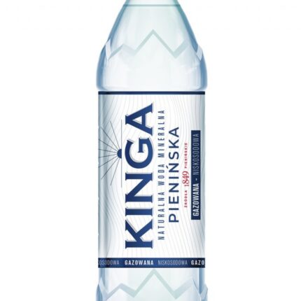Woda mineralna KINGA PIENIŃSKA, gazowana, 0,5l (opakowanie 12 szt.)
