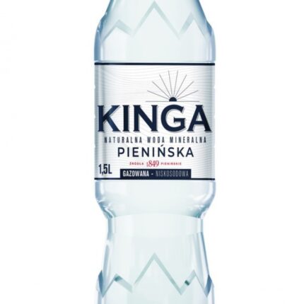 Woda mineralna KINGA PIENIŃSKA, gazowana, 1,5l (opakowanie 6 szt.)