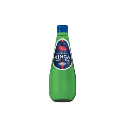 Woda mineralna KINGA PIENIŃSKA, gazowana, butelka szklana zielona 0,33l (opakowanie 12 szt.)