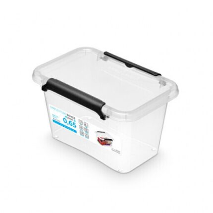 Pojemnik do przechowywania MOXOM Simple Box, 650ml (150 x 95 x 85mm), transparentny (opakowanie 18 szt.)