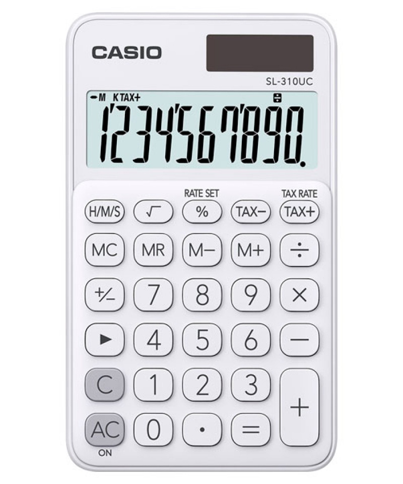 263815-237727-kopia_kalkulator_kieszonkowy_casio_sl_310uc_-800w Kalkulator kieszonkowy CASIO SL-310UC-WE-BOX, 10-cyfrowy, 70x118mm, biały, box - obrazek 1