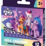 Kredki świecowe okrągłe My Little Pony - 12 kolorów - 8/90 mm
