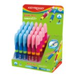 Pióro kulkowe KEYROAD SMOOZZY Writer, 0,7mm, pakowane na displayu, mix kolorów (opakowanie 24 szt.)