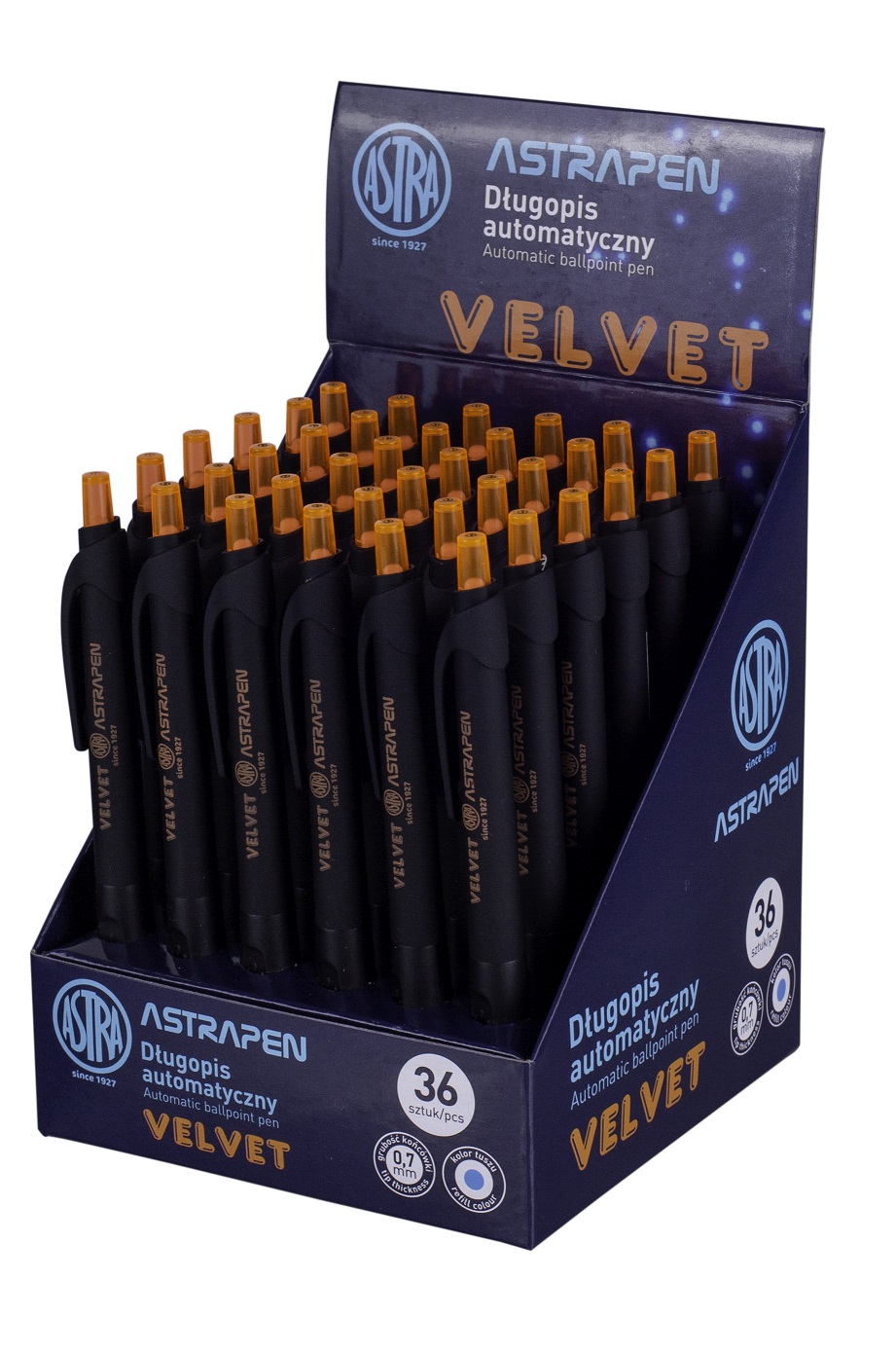 Długopis automatyczny Astra Pen Velvet z ergonomicznym uchwytem, Długopis automatyczny Astra Pen Velvet z ergonomicznym uchwytem, - obrazek 1
