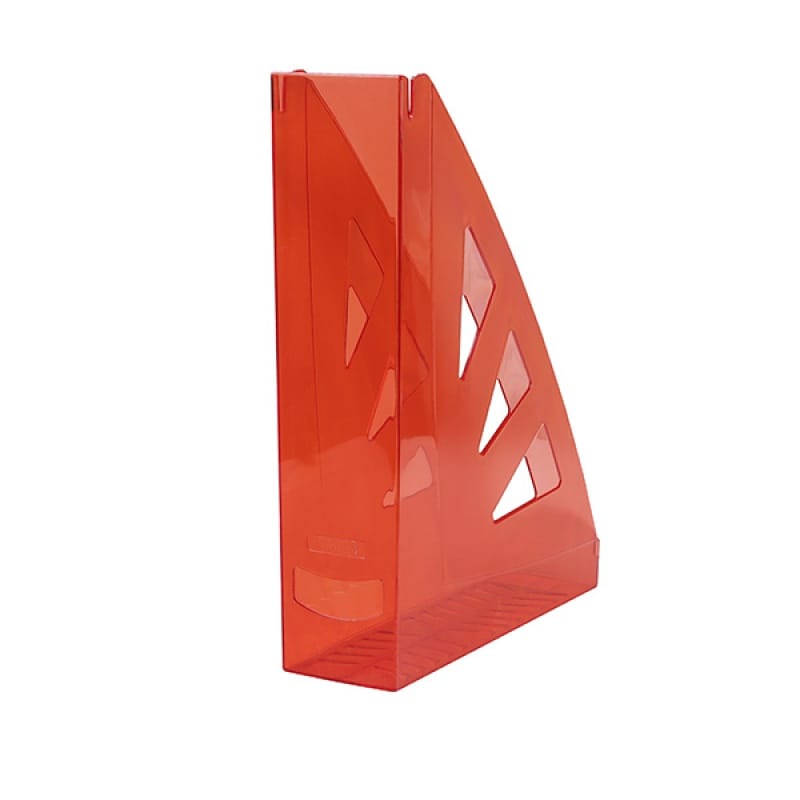 268159-72508-pojemnik_na_dokumenty_office_products_azurowy-800w Pojemnik na dokumenty OFFICE PRODUCTS, ażurowy, A4, transparentny czerwony - obrazek 1