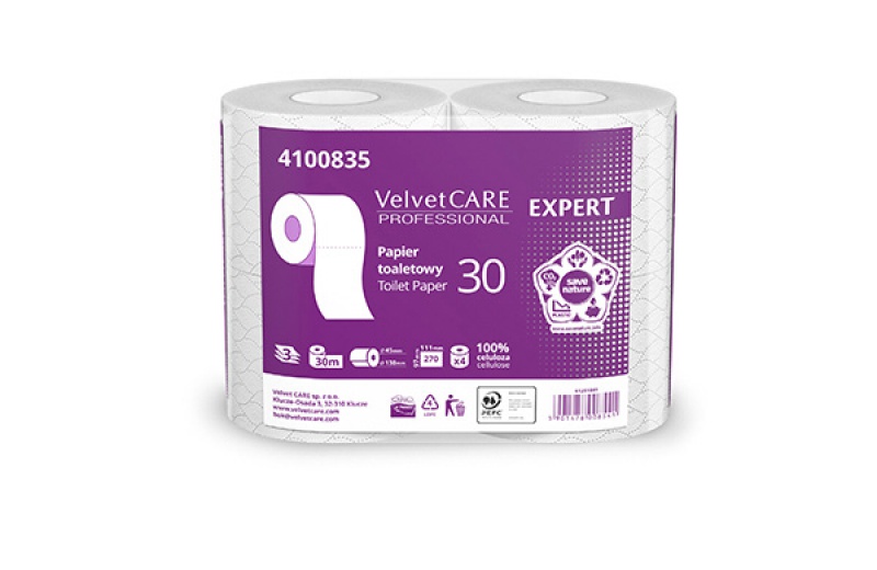 269196-247376-papier_toaletowy_celulozowy_velvet_expert_3_-800w Papier toaletowy celulozowy VELVET Expert, 3-warstwowy, 270 listków, 4szt., biały - obrazek 1