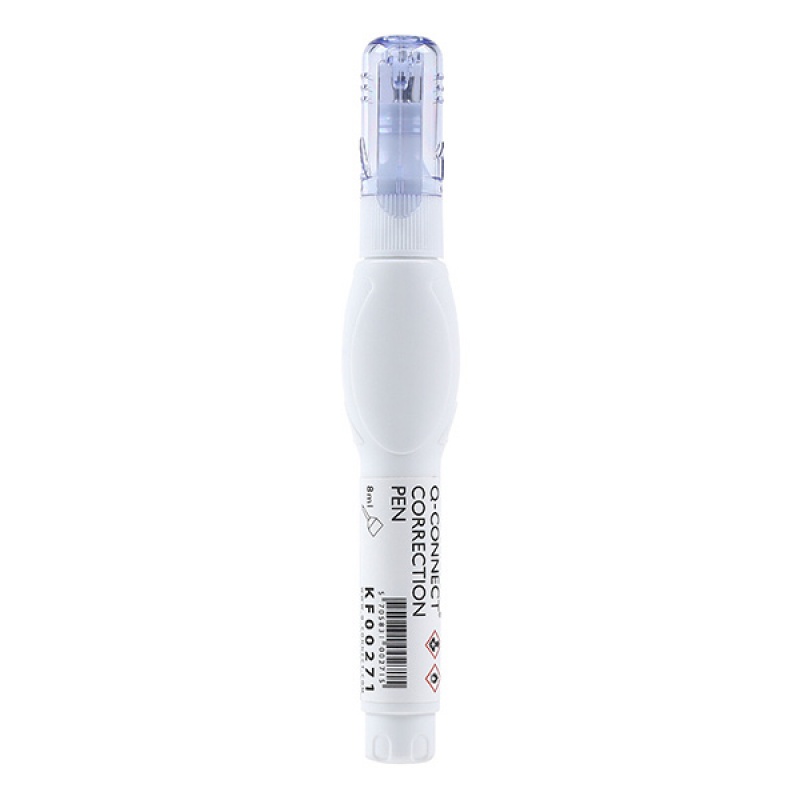 269894-17121-korektor_w_piorze_q_connect_metalowa_koncowka-800w Korektor w piórze Q-CONNECT, metalowa końcówka, 8ml (opakowanie 10 szt.) - obrazek 1