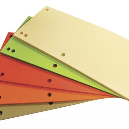 Przekładka papierowa 1/3 A4 KBK, 240x105mm, 100szt., różowa