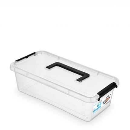 Pojemnik do przechowywania MOXOM Simple box, 6l, z rączką, transparentny